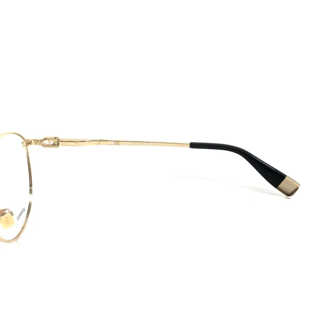 Furla Eyeglasses Frames VFU589S COL.0300 Shiny Gold Crystals Wire Rim 50-19-135